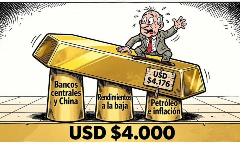 Oro cae 3,8% en 2026: Morgan Stanley ve tres apoyos