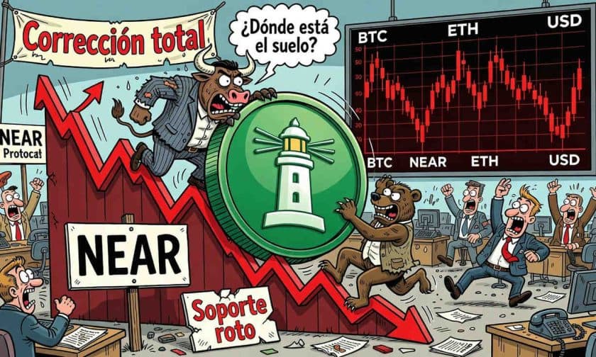 NEAR Protocol cae 3,85% y pierde soporte técnico clave