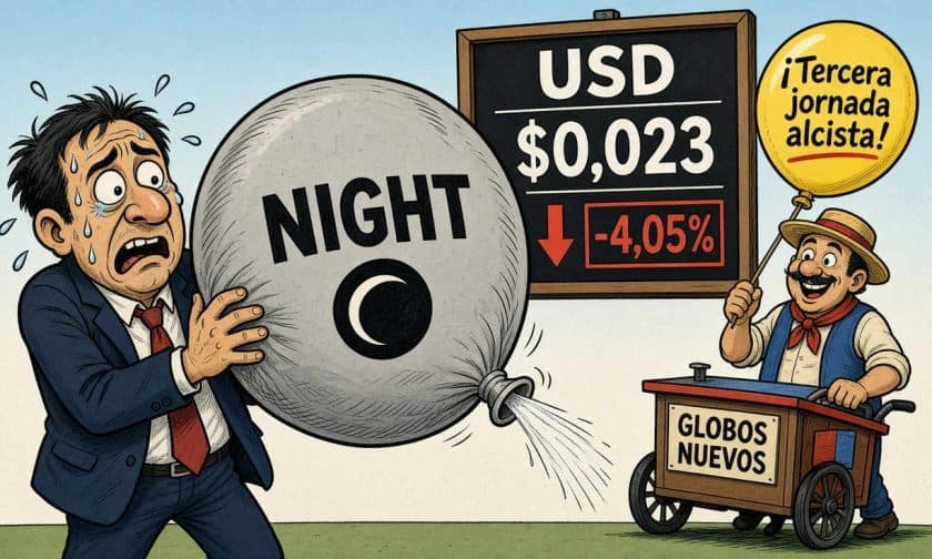 Token NIGHT cede 4,05% y pone a prueba su racha alcista