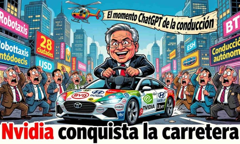 Nvidia lidera la revolución autónoma: alianzas con BYD, Nissan y robotaxis en 2027