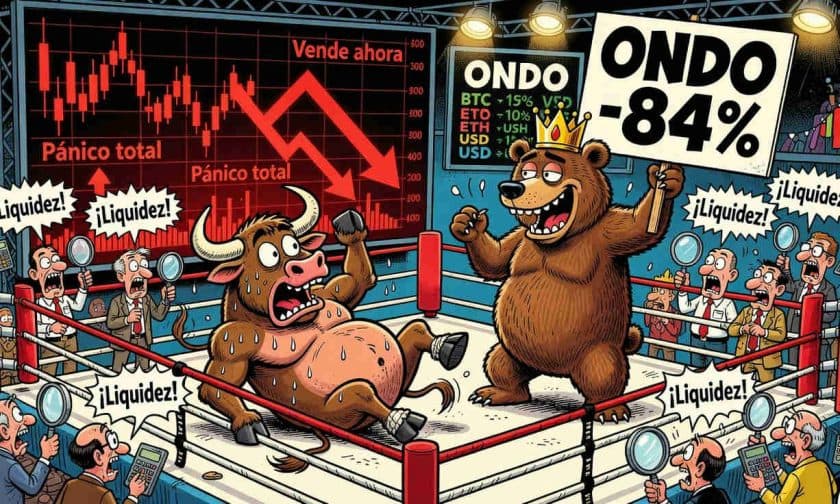 Ondo cae 4% y retrocede 84% desde máximo: análisis técnico