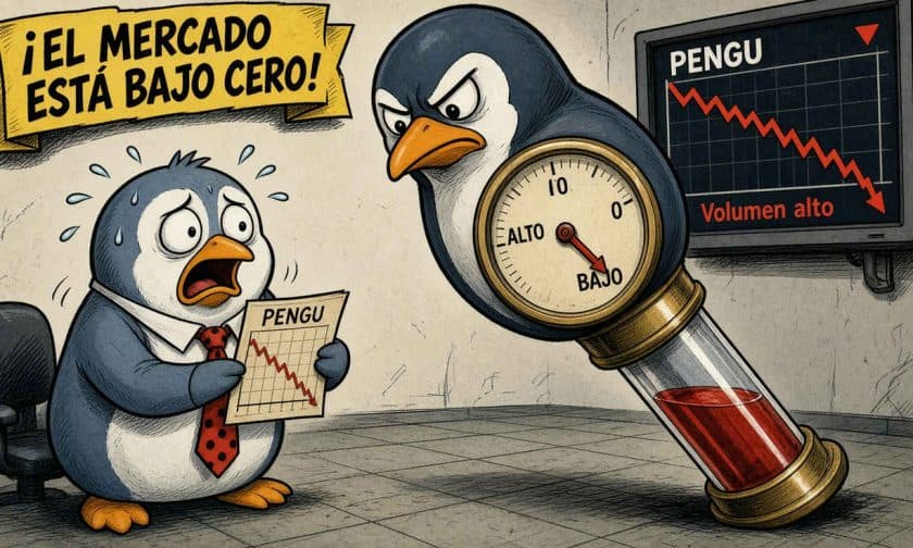PENGU cae 10,7% el 3 de octubre y pone en riesgo soportes técnicos