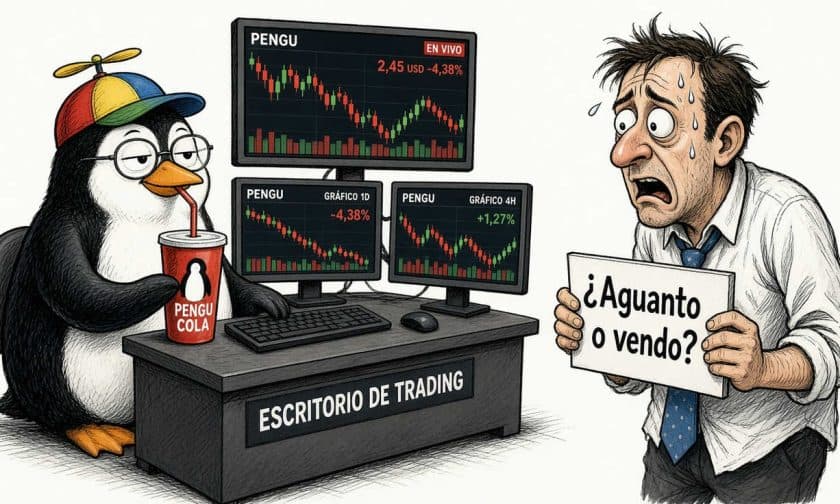 PENGU cotiza a USD $0,0095: rebote del 22% en una semana