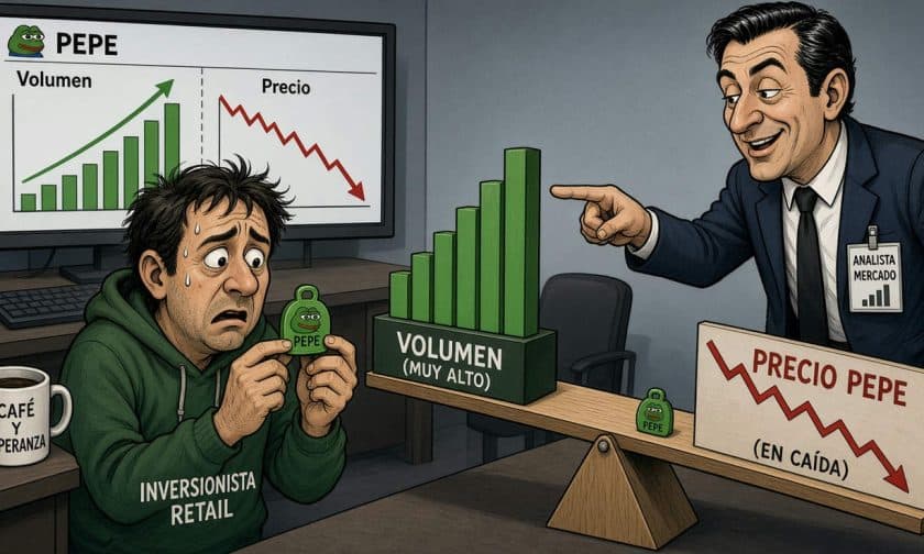 PEPE cae 3,25% el 2 de octubre: volumen alto sin confirmación de tendencia