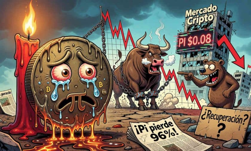 Pi cae a mínimos: pierde 96% desde su máximo histórico