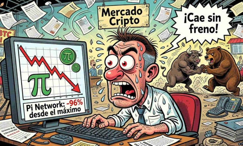 Pi Network cae 3% y se acerca a zona crítica de soporte