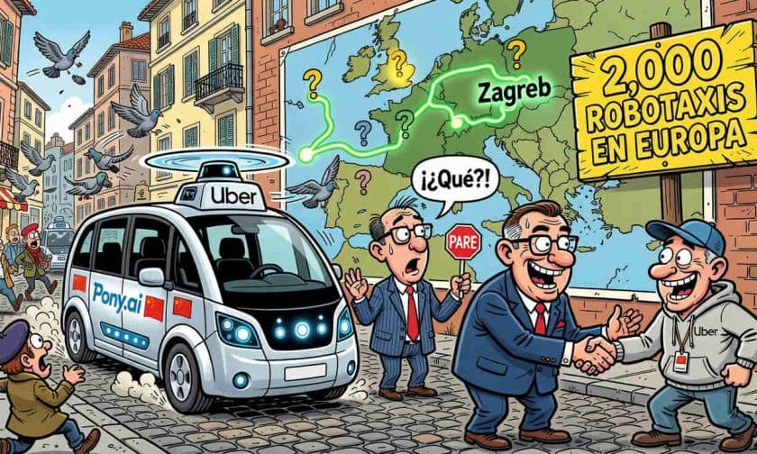 Robotaxis en Europa: Pony.ai y Uber desplegarán 2.000 vehículos