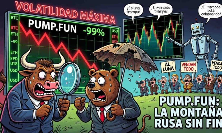 Pump.fun cae 2,91% en 24h pero acumula 53% de ganancia