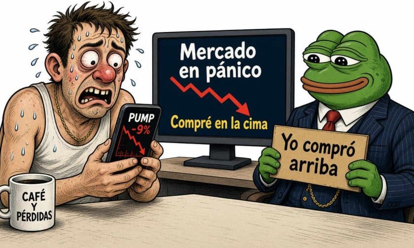 PUMP cae 9% y prueba soporte clave en USD $0,0038