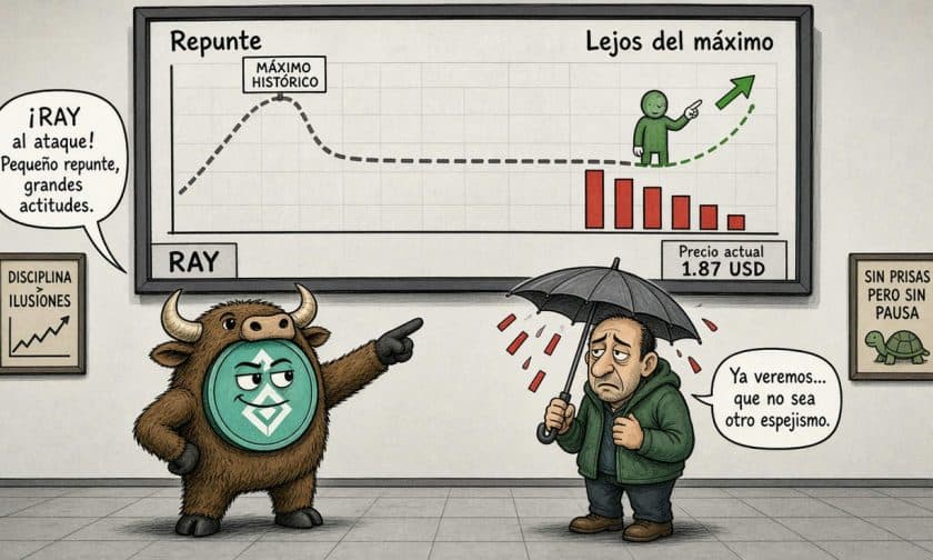 RAY 3 de octubre: sube 145% en 30 días pero mantiene señales técnicas mixtas