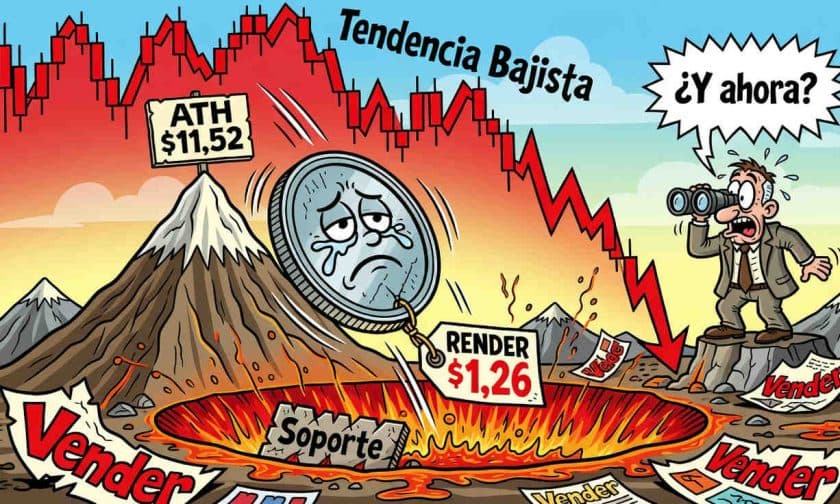Render cae 89% desde máximo: token toca mínimos de dos años
