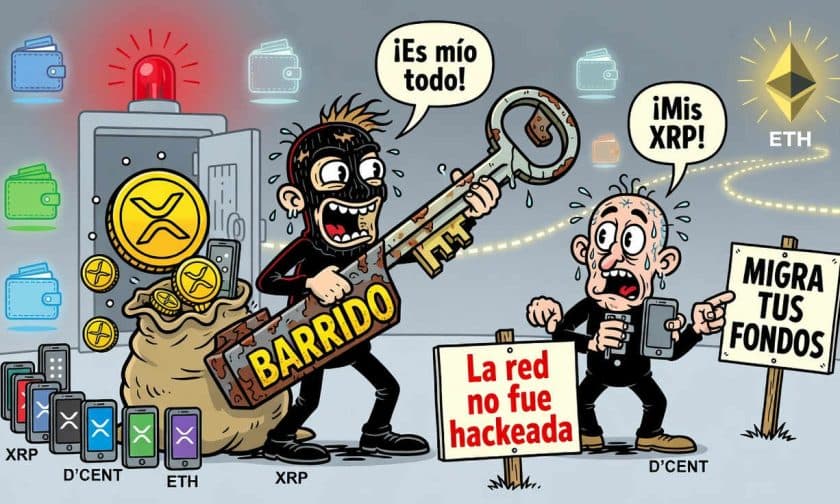 Robo de US$ 20 millones en XRP: qué pasó en D'CENT