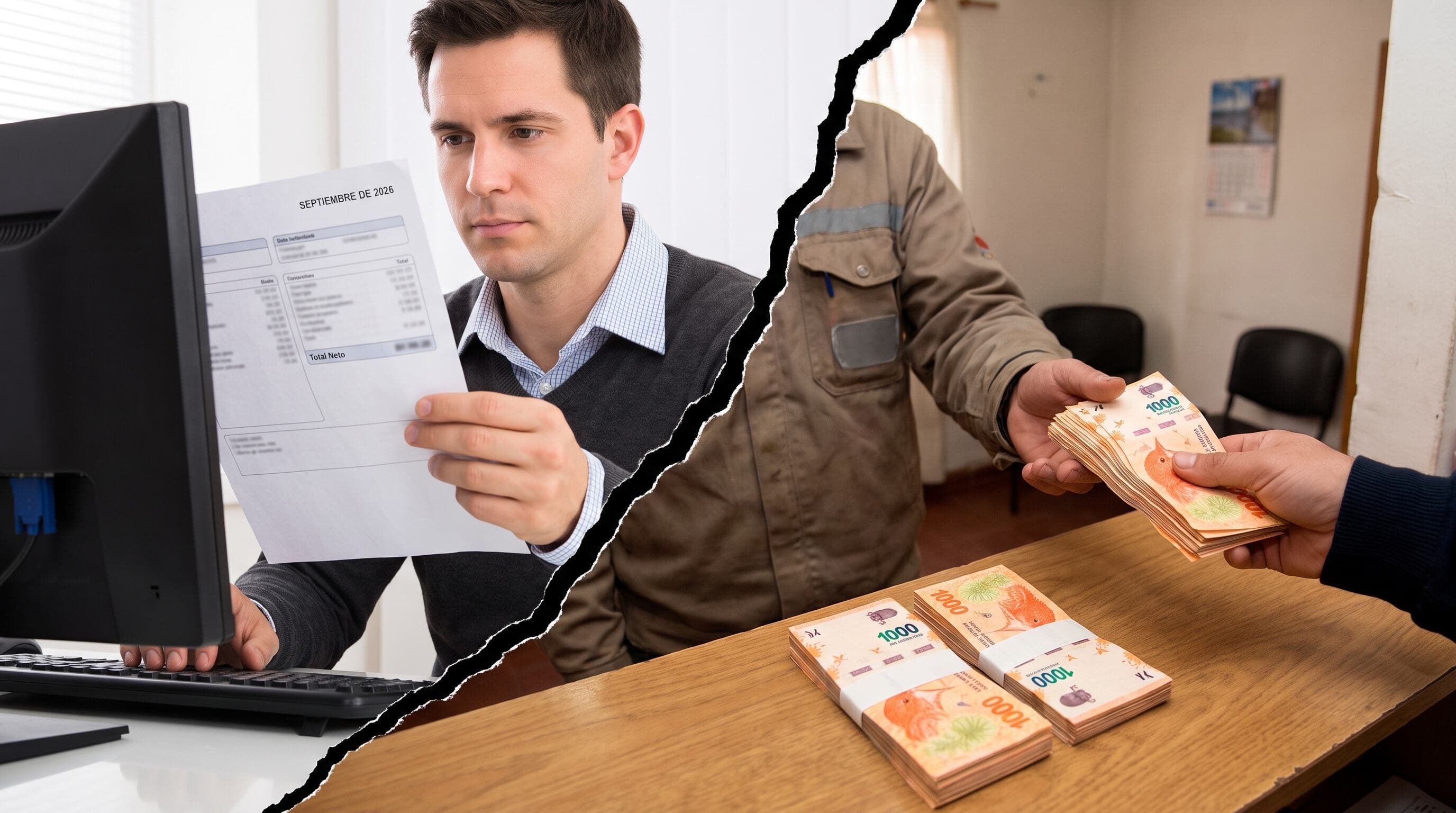 Salarios en blanco vs. informalidad: brecha de 50,7% en 2026