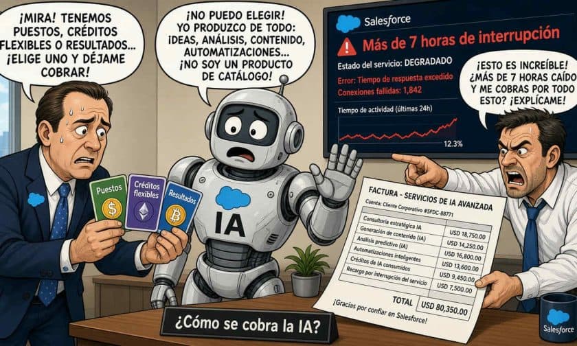 Salesforce cambia su modelo de precios: cobrará por resultados de IA