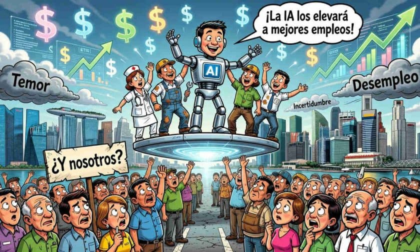 IA y empleo en Singapur: el plan para proteger trabajadores