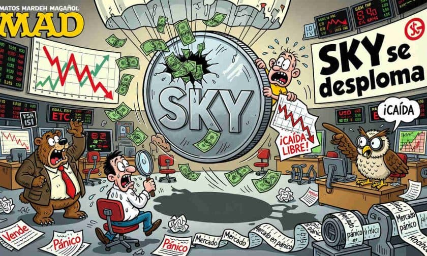 SKY criptomoneda: cae 99% desde máximo y cotiza a centavos