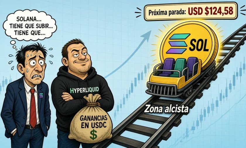 Solana sube a USD $118,57 con recuperación del 47% en 90 días