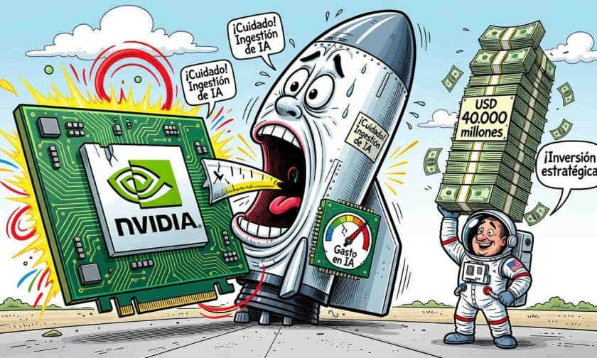SpaceX busca USD $40.000 millones para chips Nvidia