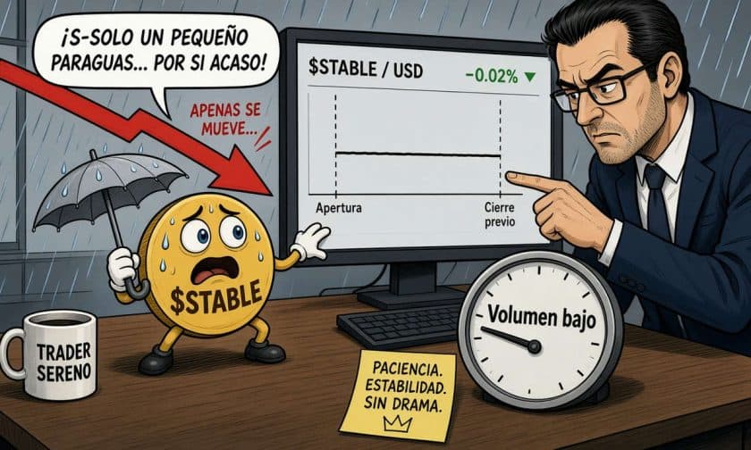 STABLE cae 4,28% desde apertura: análisis técnico del 3 de octubre