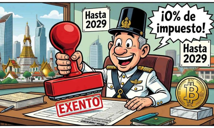 Tailandia exime impuesto a ganancias de cripto hasta 2029