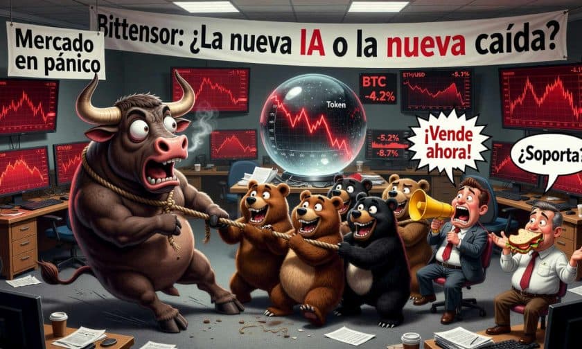Bittensor (TAO) cae 3,18% y toca soportes críticos