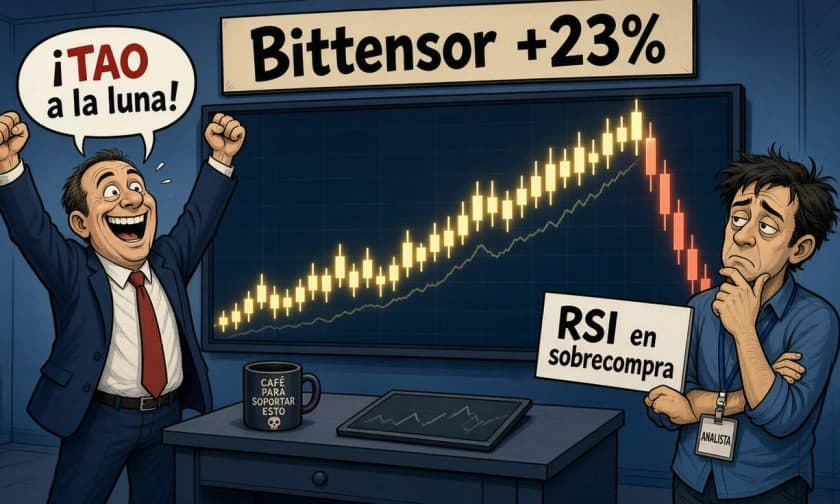 TAO sube 23%: criptomonedas de IA lideran rotación