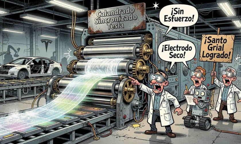 Tesla revoluciona fabricación de baterías con electrodo seco