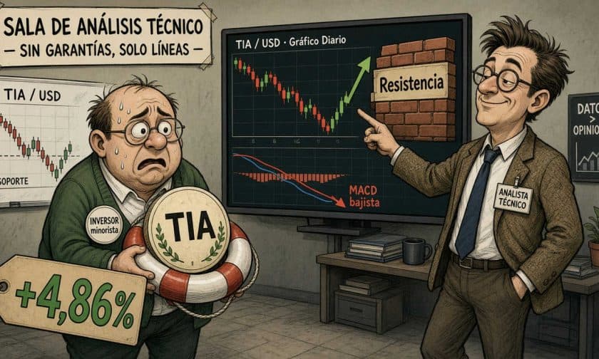 TIA sube 4,86% el 4 de octubre: rebote sin catalizador claro