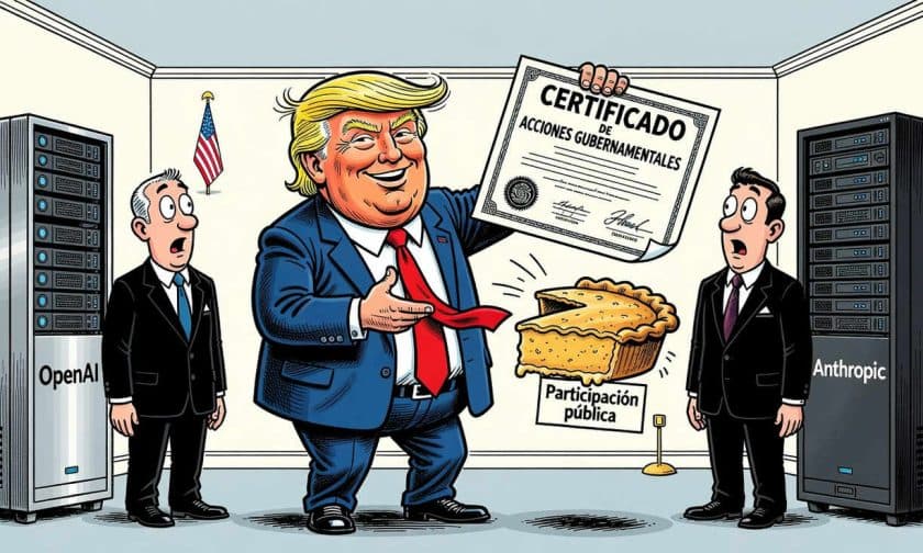 Trump abre puerta a participaciones estatal en OpenAI y Anthropic