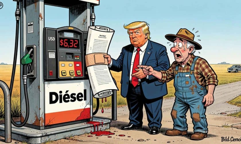 Diésel caro: Trump planea medidas ejecutivas para aliviar precios
