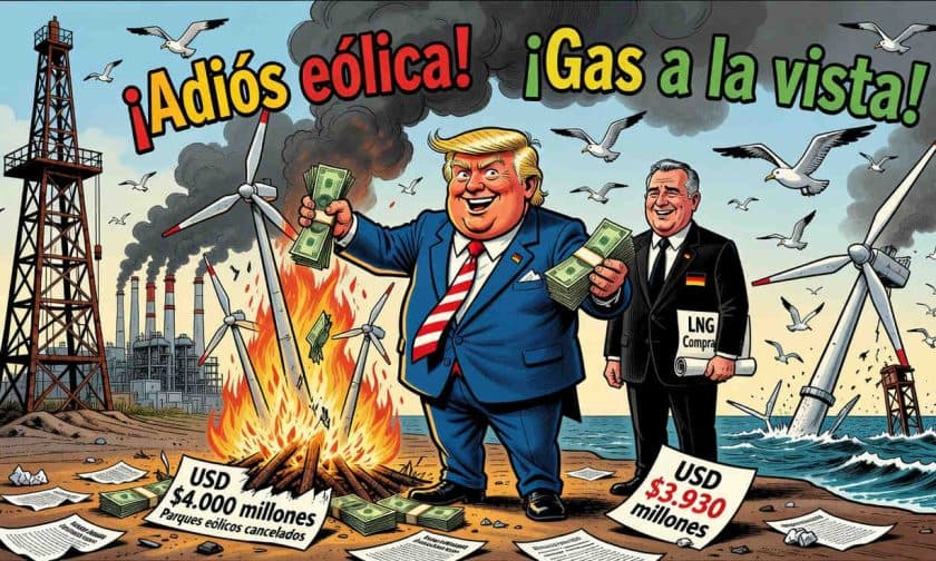 Trump desembolsa US$ 4.000 millones para cancelar parques eólicos