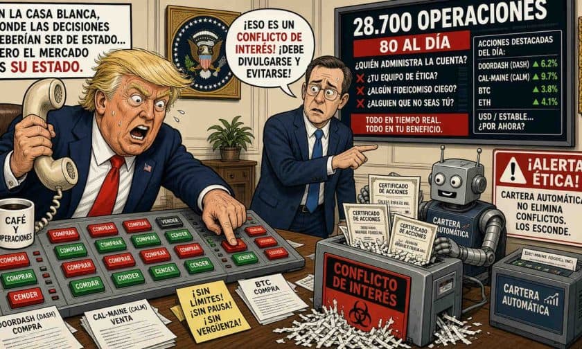 Trump realizó 28.700 operaciones bursátiles en 17 meses