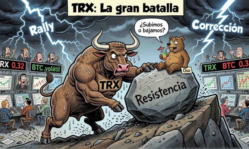 TRX cae 0,19% mientras el mercado espera señales de dirección
