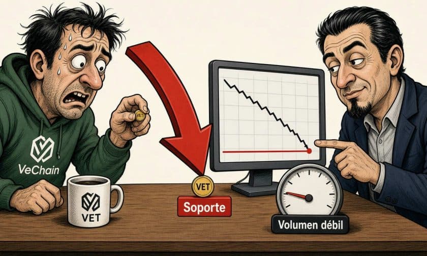 VET cae 4,26% y se acerca a soporte técnico el 8 de octubre