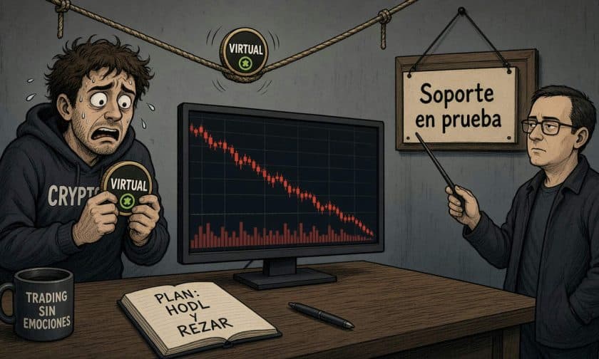 VIRTUAL cae 8,43% y pone a prueba sus soportes técnicos