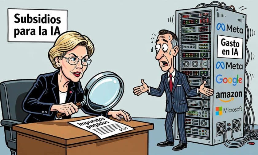 Warren pide a Meta, Google, Amazon y Microsoft explicar deducciones fiscales por IA