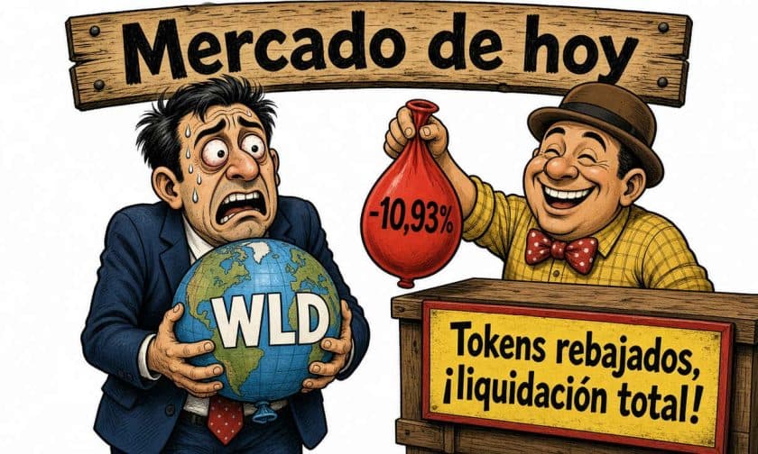 WLD cae 10,93% el 24 de septiembre: volumen duplicado y mercado busca explicación