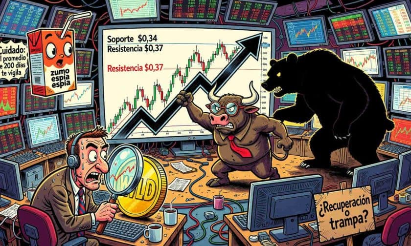 WLD sube 2,8% y recupera soporte en US$ 0,34