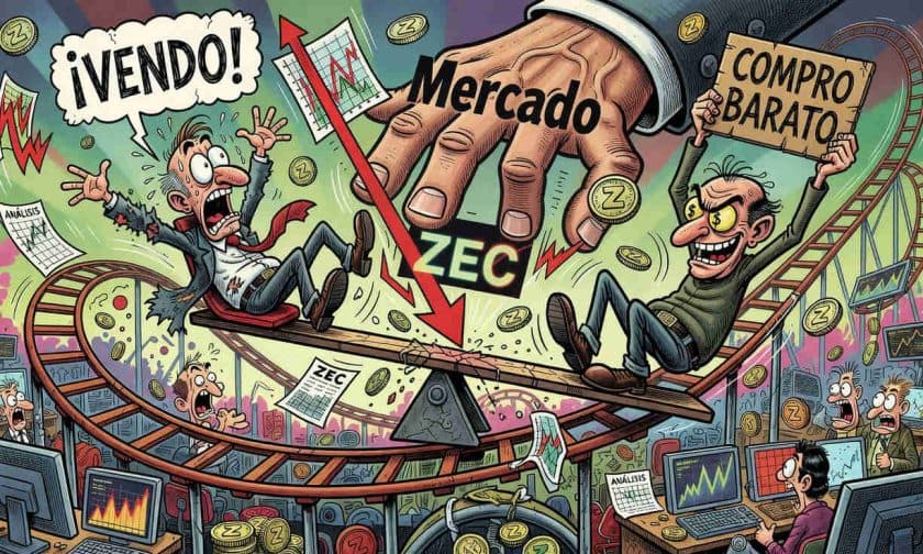 Zcash cae 3,65%: ¿corrección o fin del rally de 1.228%?